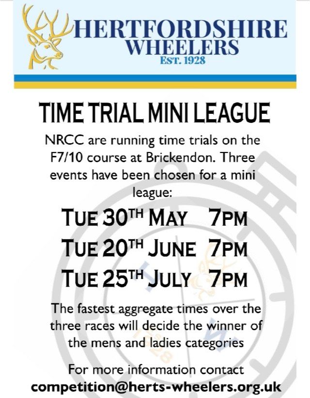 Time-trial mini league poster